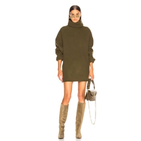 Neon green chunky knit sweater waffle neck size M - Picture 12 of 12